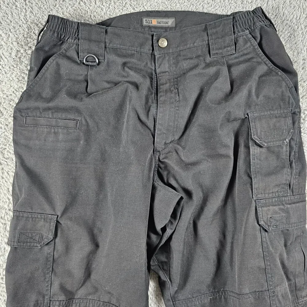 5.11 Tactical Pants Mens 34x30 Black Taclite Pro Ripstop Cargo Utility Military